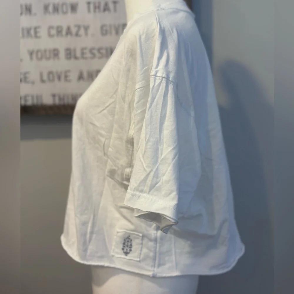 FP Movement by Free People White Crop Tee in XS - Picture 2 of 9